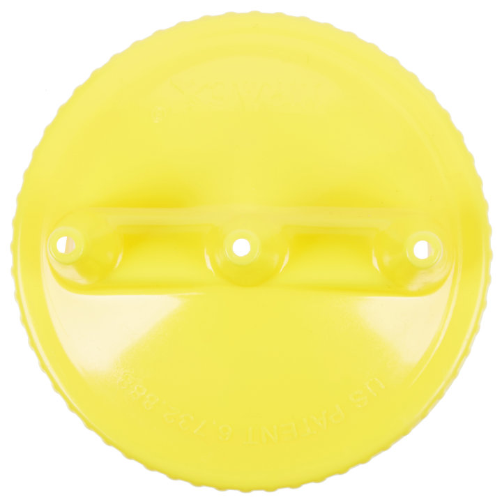 Traex® wide-mouth squeeze dispenser Tri Tip™ replacement cap in yellow