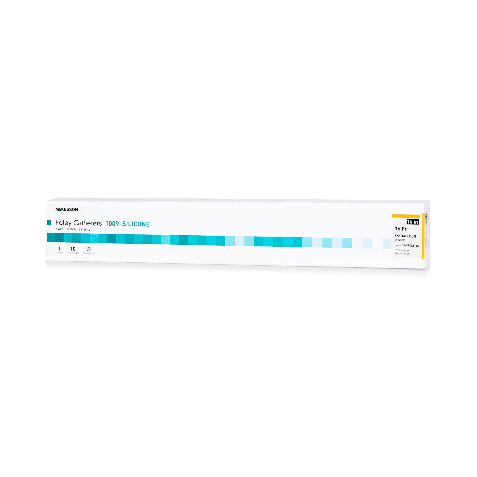 McKesson Silicone Foley Catheter, Coudé Tip, 16 Fr.
