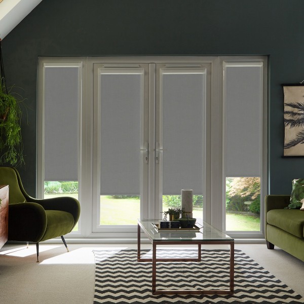 Berlin Blackout Graphite Roller Blind
