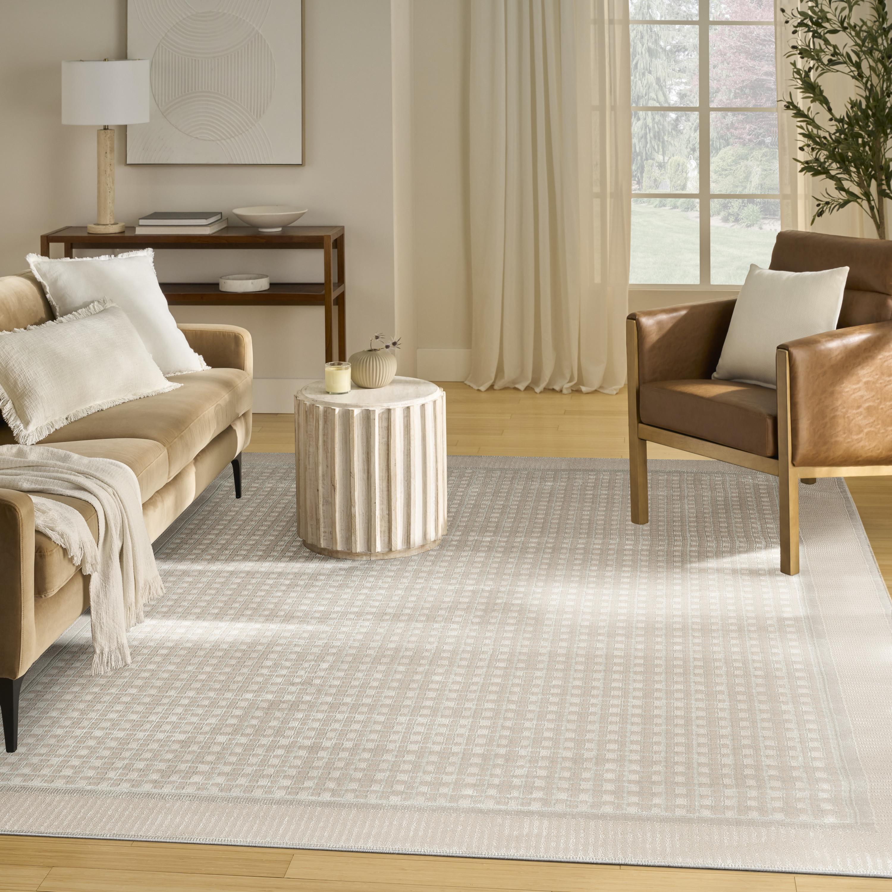 Nourison Nordic 8' x 10' Beige Modern Indoor Rug