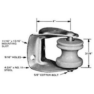 Insulated Secondary Clevis, Steel, 4 in L