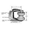 Insulated Secondary Clevis, Steel, 4 in L