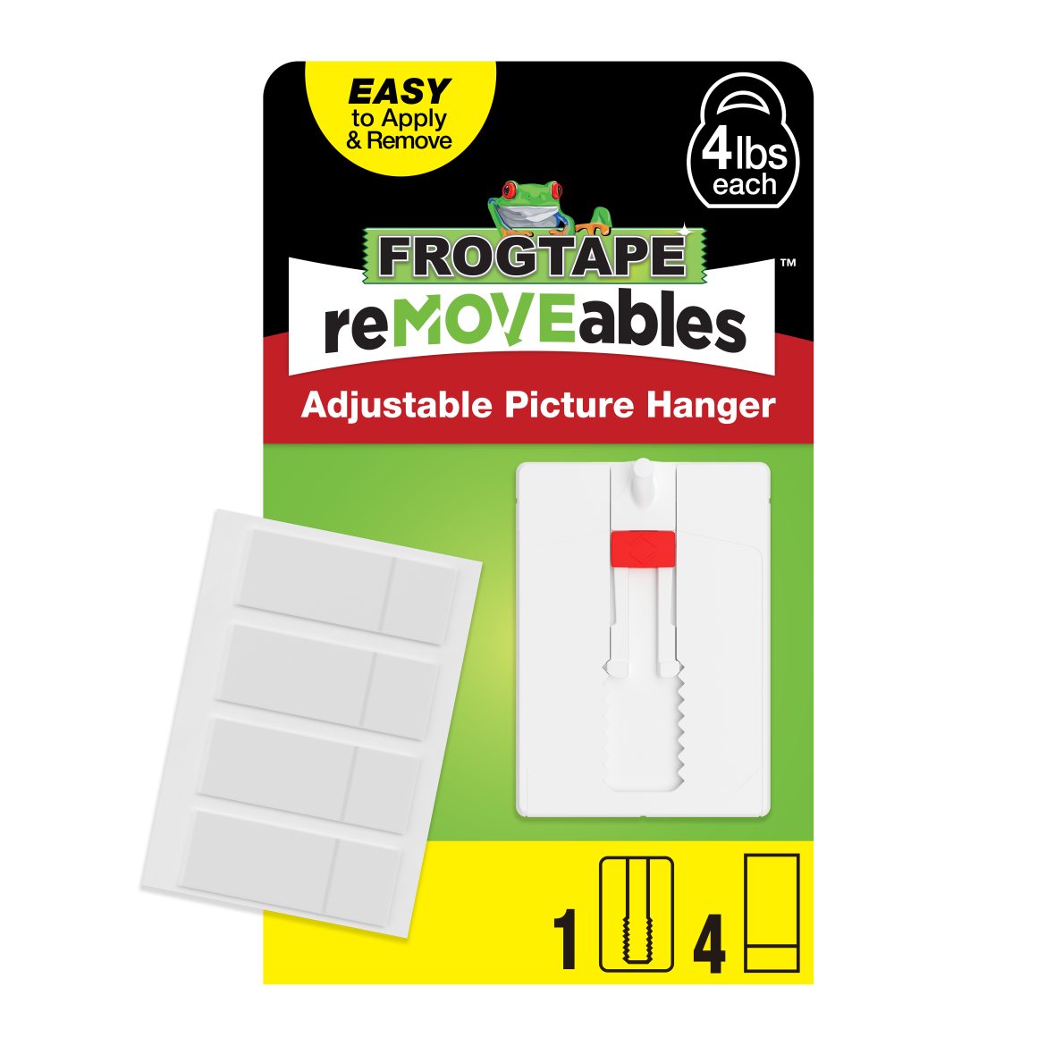 FrogTape reMOVEables<sup>®</sup> Adjustable Picture Hanger Primary Product Image
