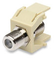 Coax F Connector Ivory 0.64 x 0.87 x 0.87 in. Female 10 per Package