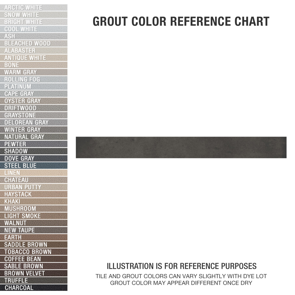 Sedona Charcoal 1-7/8 in. x 17-3/4 in. Porcelain Floor and Wall Tile