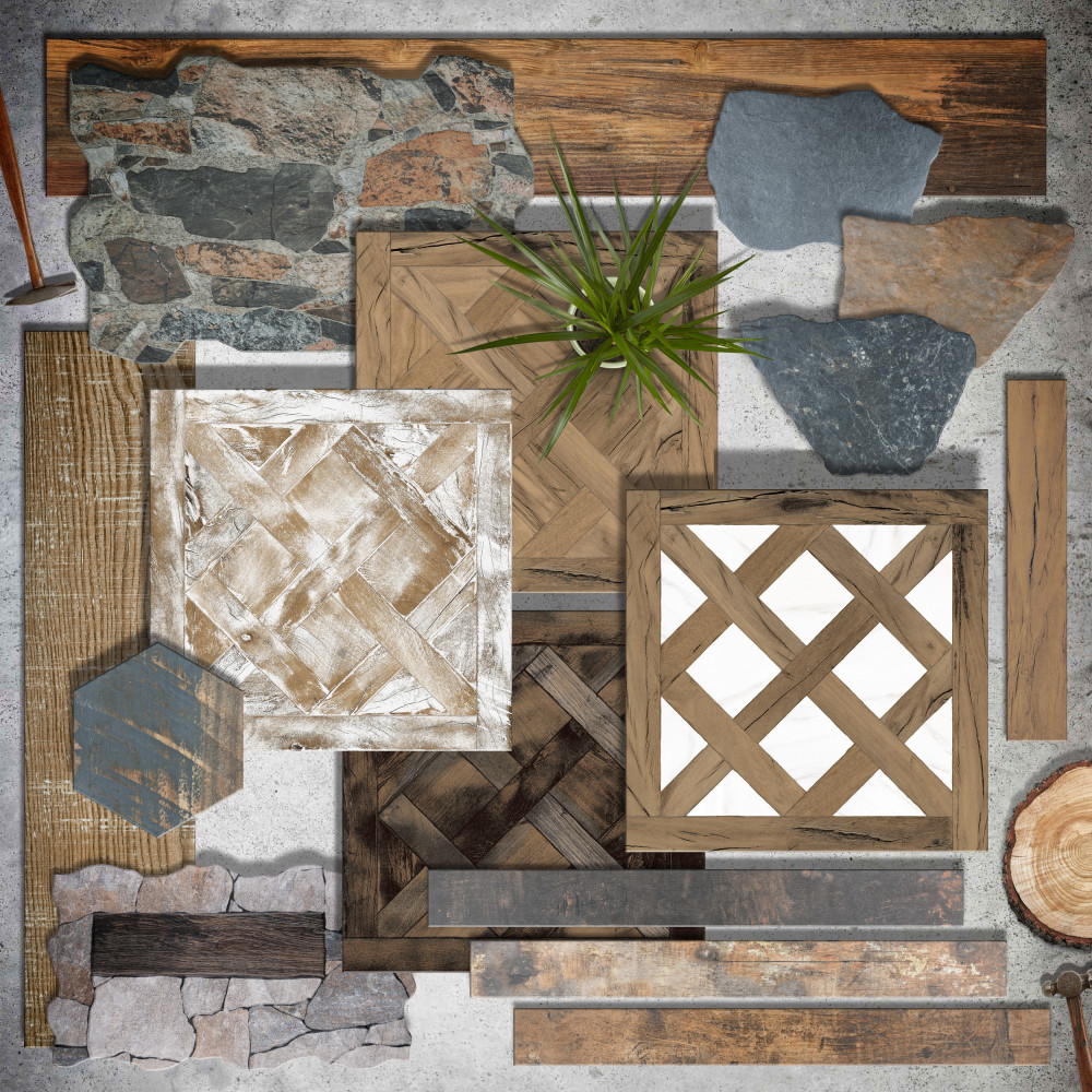 Sample – Kings Forest Lattice White Ceramic Floor and Wall Tile