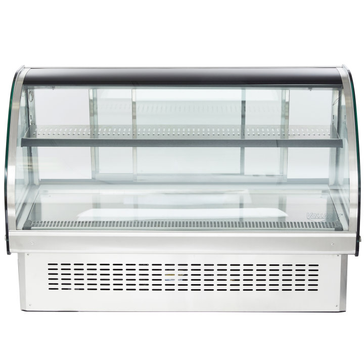 48-inch-wide 120-volt curved front Cayenne® refrigerated drop-in display case with rear access