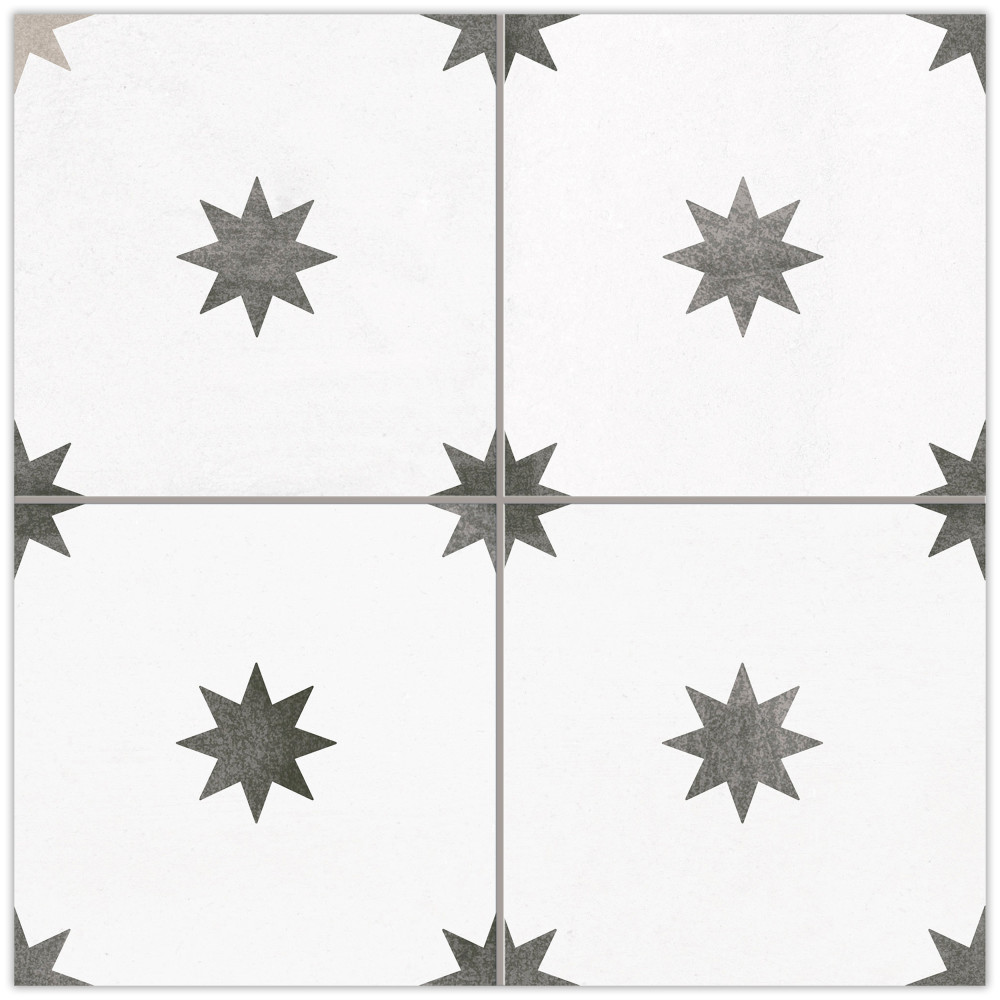 Starlight White 17-3/8 in. x 17-3/8 in. Porcelain Floor and Wall Tile