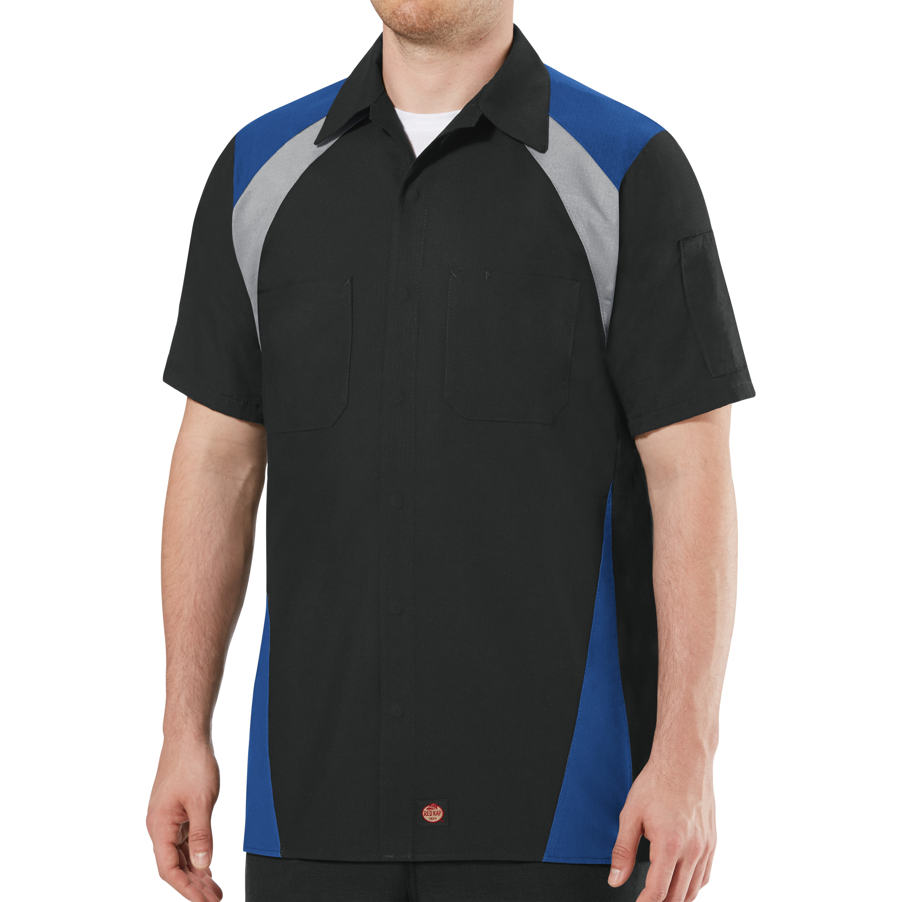 Camisa de tienda tricolor de manga corta Red Kap para hombre - Imagen 15 de 16