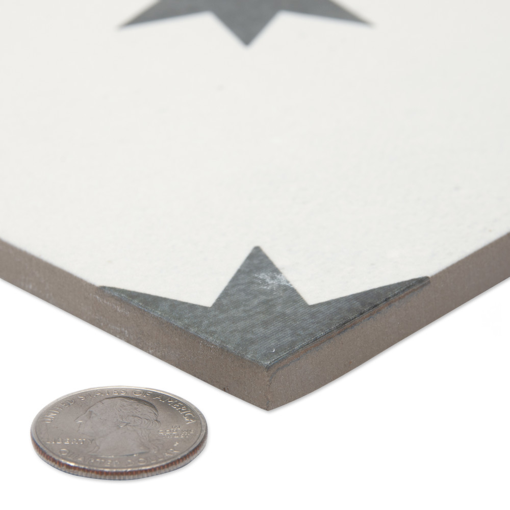 Starlight White 17-3/8 in. x 17-3/8 in. Porcelain Floor and Wall Tile
