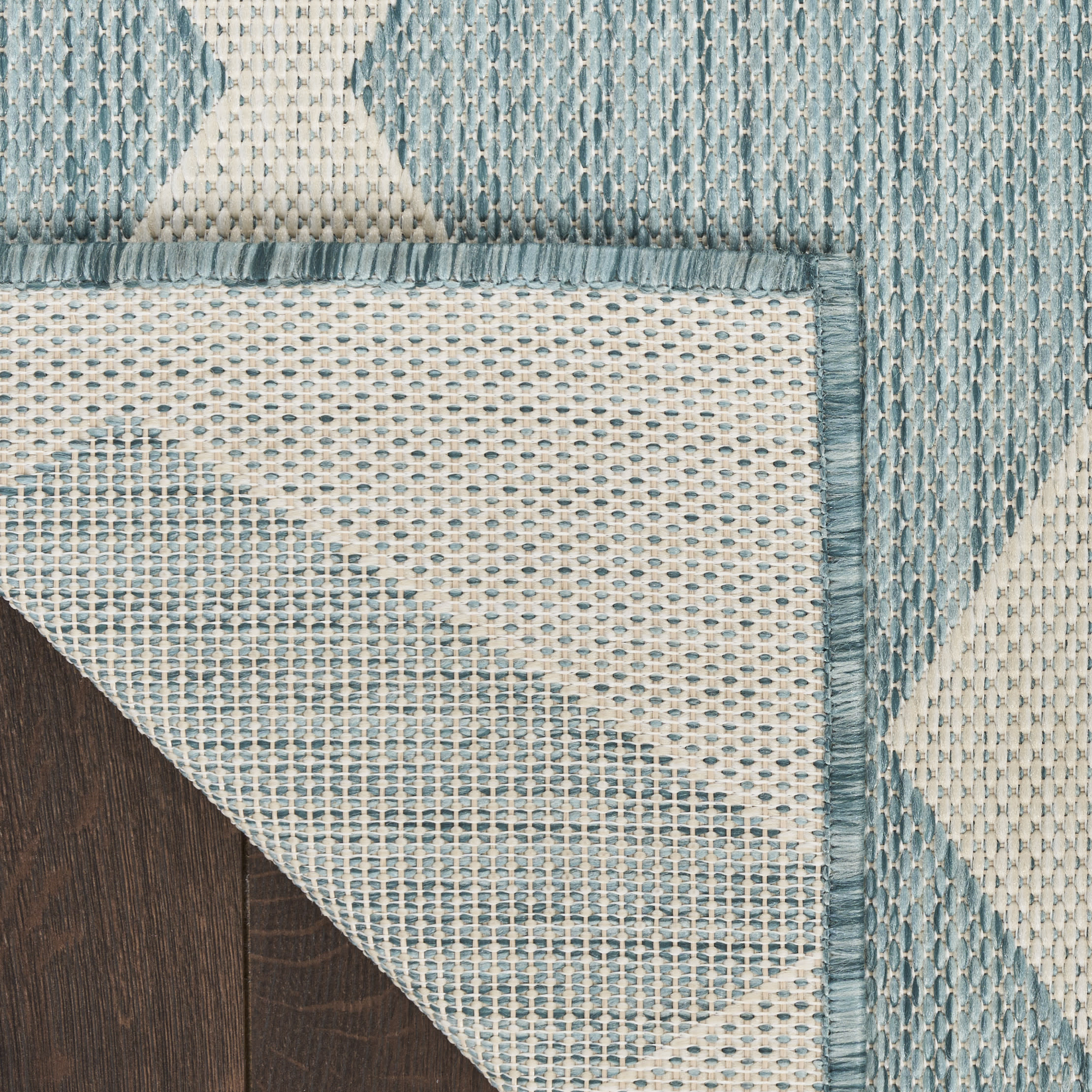 Nourison Positano 8' x 10' Aqua Modern Rug