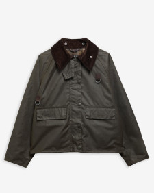 Women's Spey Waxed Jacket Olive-Classic