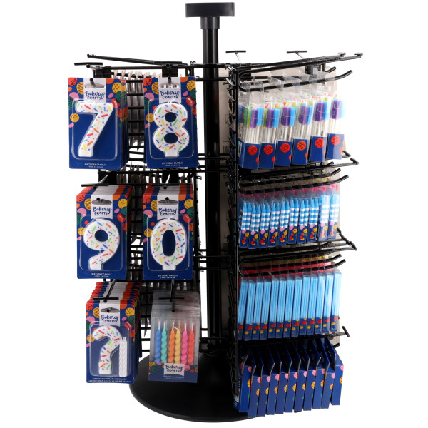 Rainbow Sprinkle Numeral Assortment Candle Assortment (Rack Not Included)