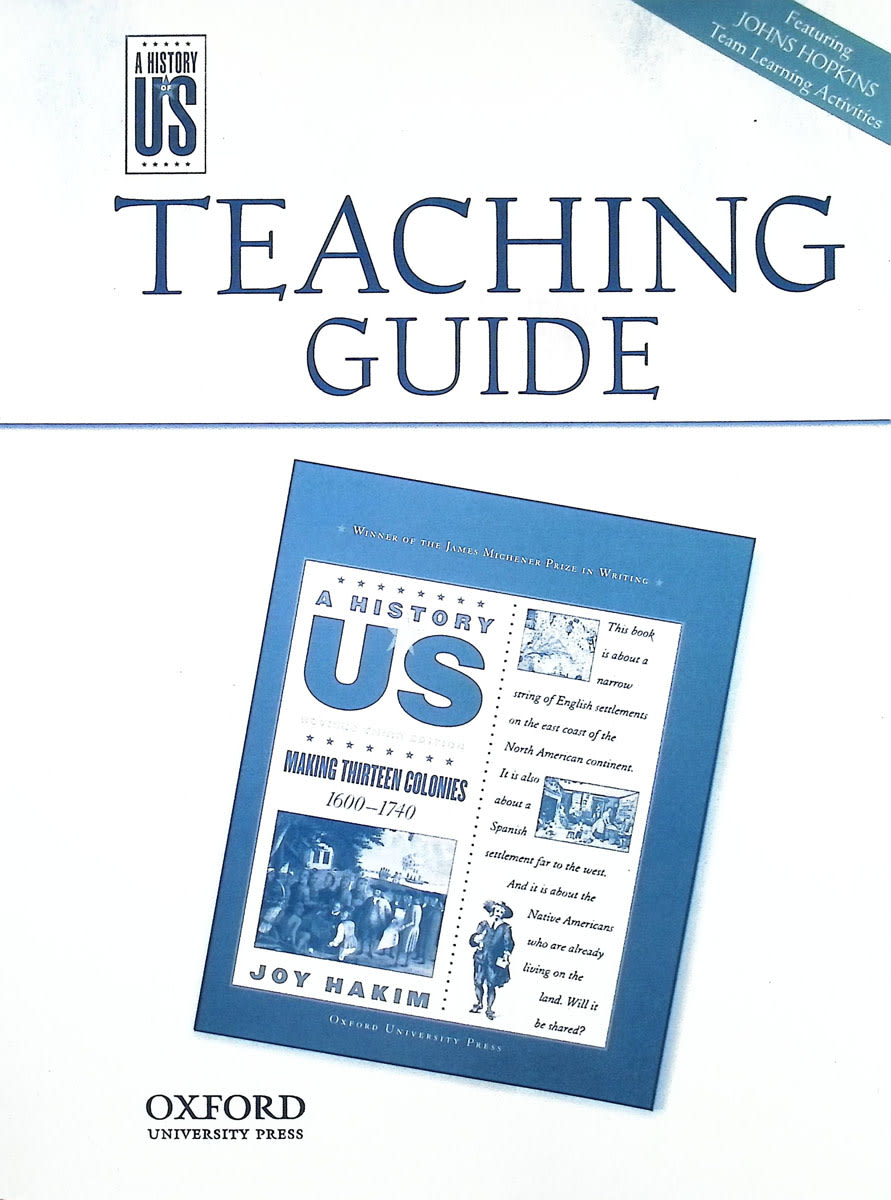 A History of US: Making Thirteen Colonies Volume 2 Teaching Guide (3rd Edition)