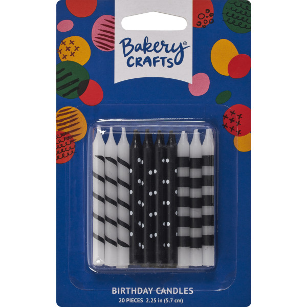Black & White Stripes & Dots Specialty Candles