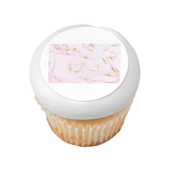 Pink Marble PhotoCake® Edible Image®