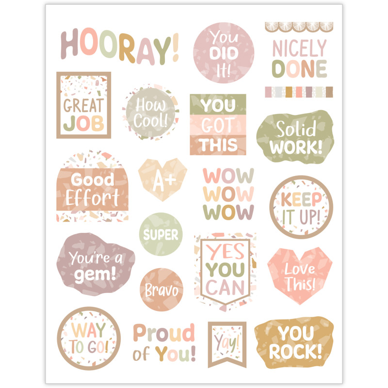 Terrazzo Tones Stickers, Pack of 120