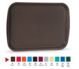 14 15/16" x 10 5/8" Traex® premium plastic fast-food tray in burgundy