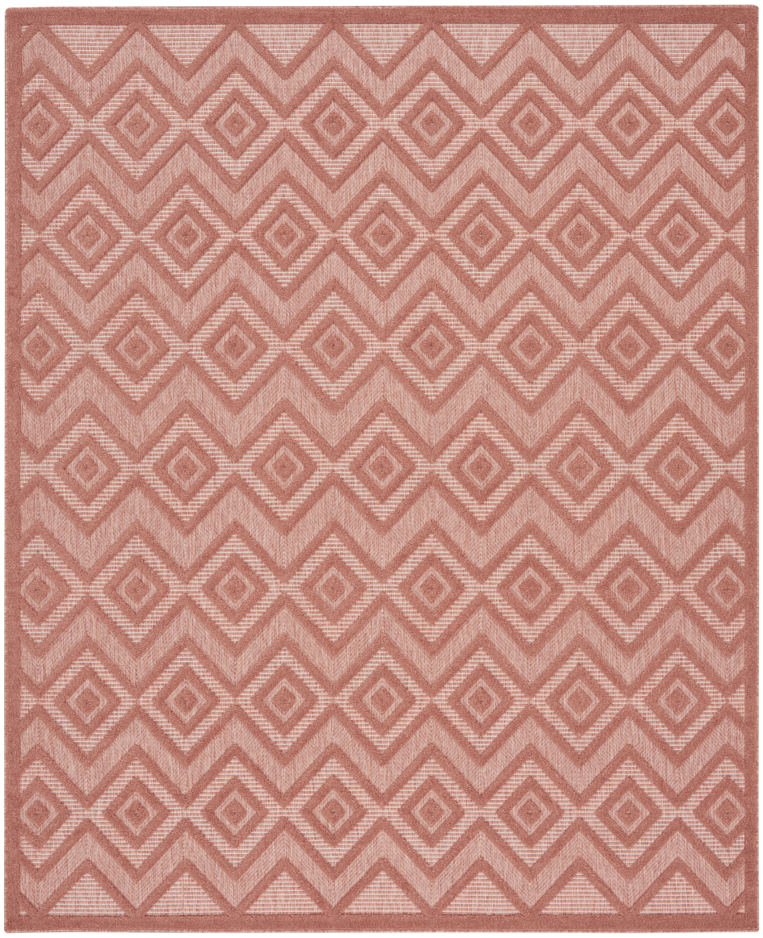 Nourison Versatile 7' x 10' Coral Orange Modern Rug