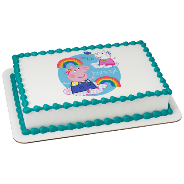 Peppa Pig™ Hip Hip Hooray PhotoCake® Edible Image®