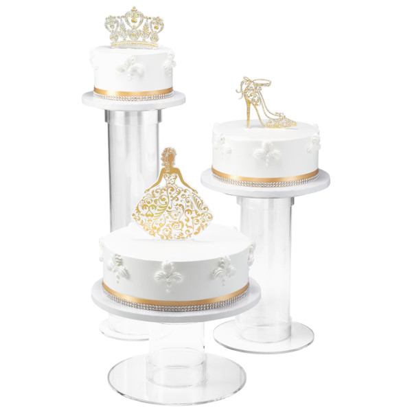 Gold Quinceañera Cake Kit