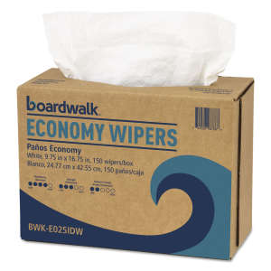 Boardwalk, 4 ply, 9.75"x16.75", Scrim, General Purpose Wipers, White