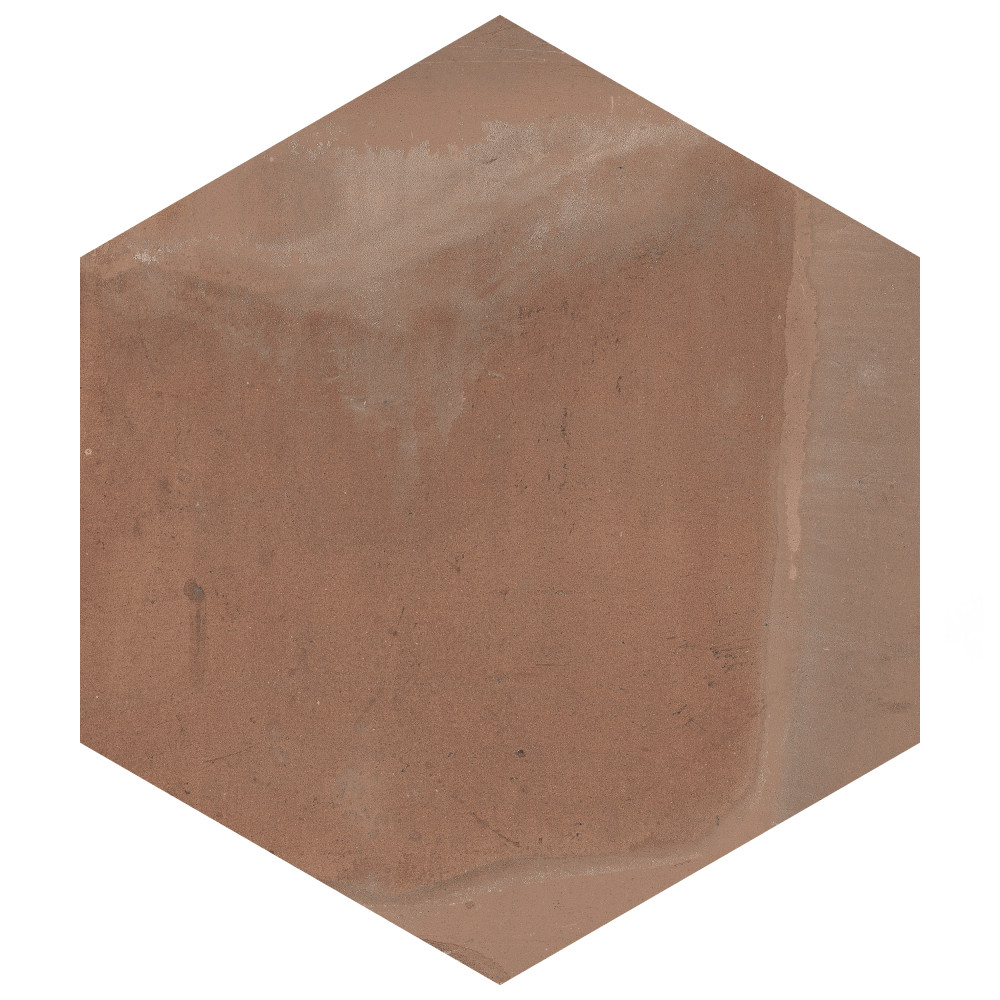 Argillos Hex Terracota 20-1/2 in. x 23-5/8 in. Porcelain Floor and Wall Tile