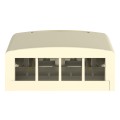 NetKey® Elongated Surface Mount Box, 4-Port, Electric Ivory