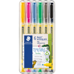 Noris® Writing Pens, 6 colors