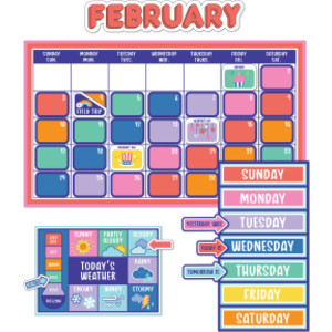 We Stick Together Calendar Bulletin Board Set