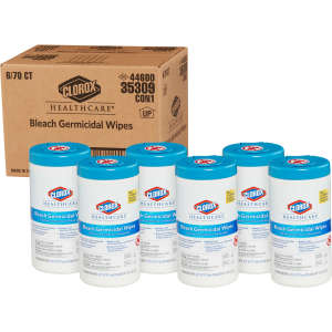 Clorox, Clorox® Healthcare® Bleach Germicidal Disinfectant Wipes,  70 Wipes/Container