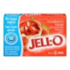Jell-O Strawberry Jelly Powder Light, Gelatin Mix