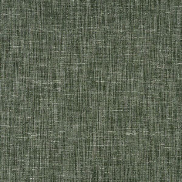 Green woven fabric with fine white crosshatch threads; covering the surface, texture visible and static; close-up, evenly lit, resembling upholstery or wallpaper.