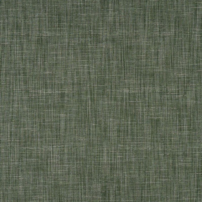 Green woven fabric with fine white crosshatch threads; covering the surface, texture visible and static; close-up, evenly lit, resembling upholstery or wallpaper.