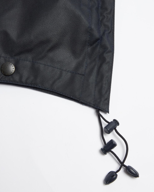 Waxed Cotton Hood Classic Navy