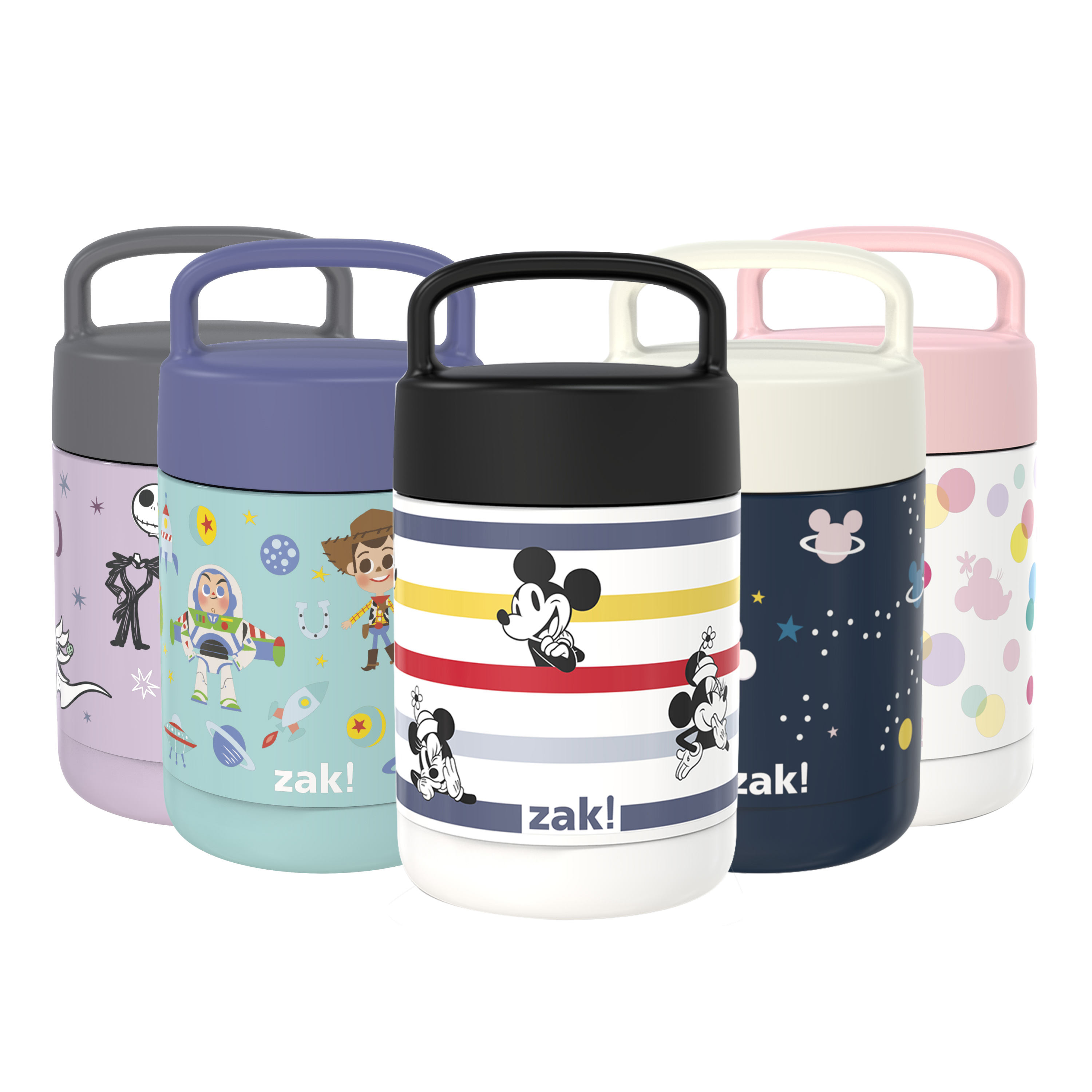 Disney Reusable Vacuum Insulated Stainless Steel Food Container, Mickey Mouse and Minnie Mouse slideshow image 1