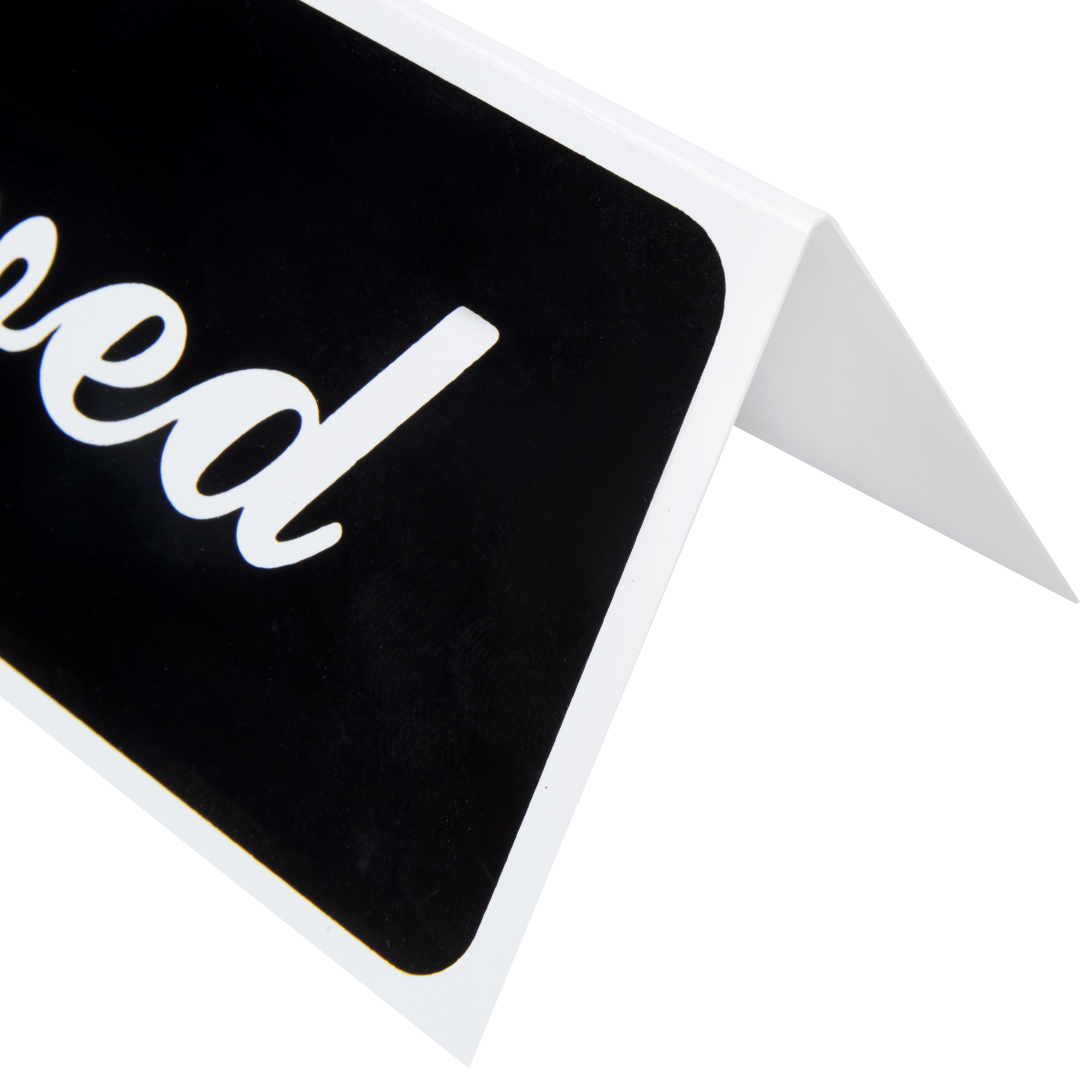 Reserved tabletop tent sign Vollrath Foodservice