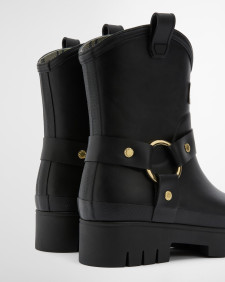 Elley Harness Wellington Boots Black