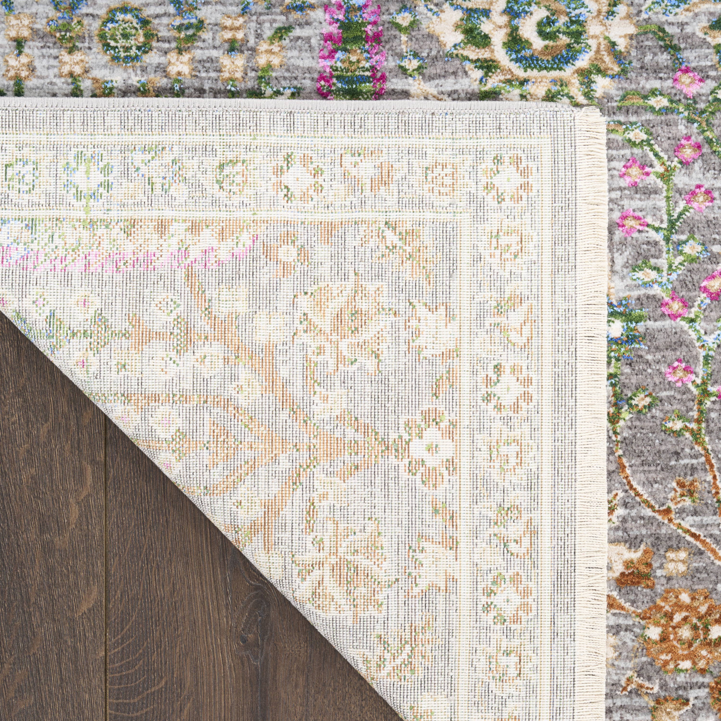 Nourison Vintage Harmony 5'3" x 7'6" Blue Multicolor Bohemian Indoor Rug