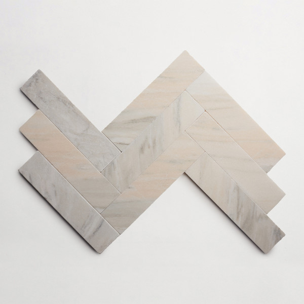 clé lapidary: pantry pavers | blade | tumbled | pink/grey 