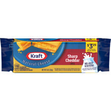 Kraft Sharp Cheddar Cheese, 8 oz Block