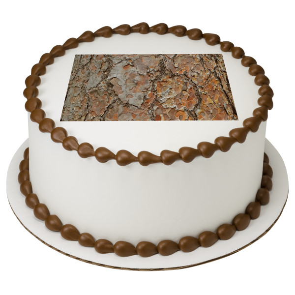 Wood Bark PhotoCake® Edible Image®