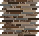 Ebb & Flow Sticks And Stones 12×13 Linear Mixed Mosaic