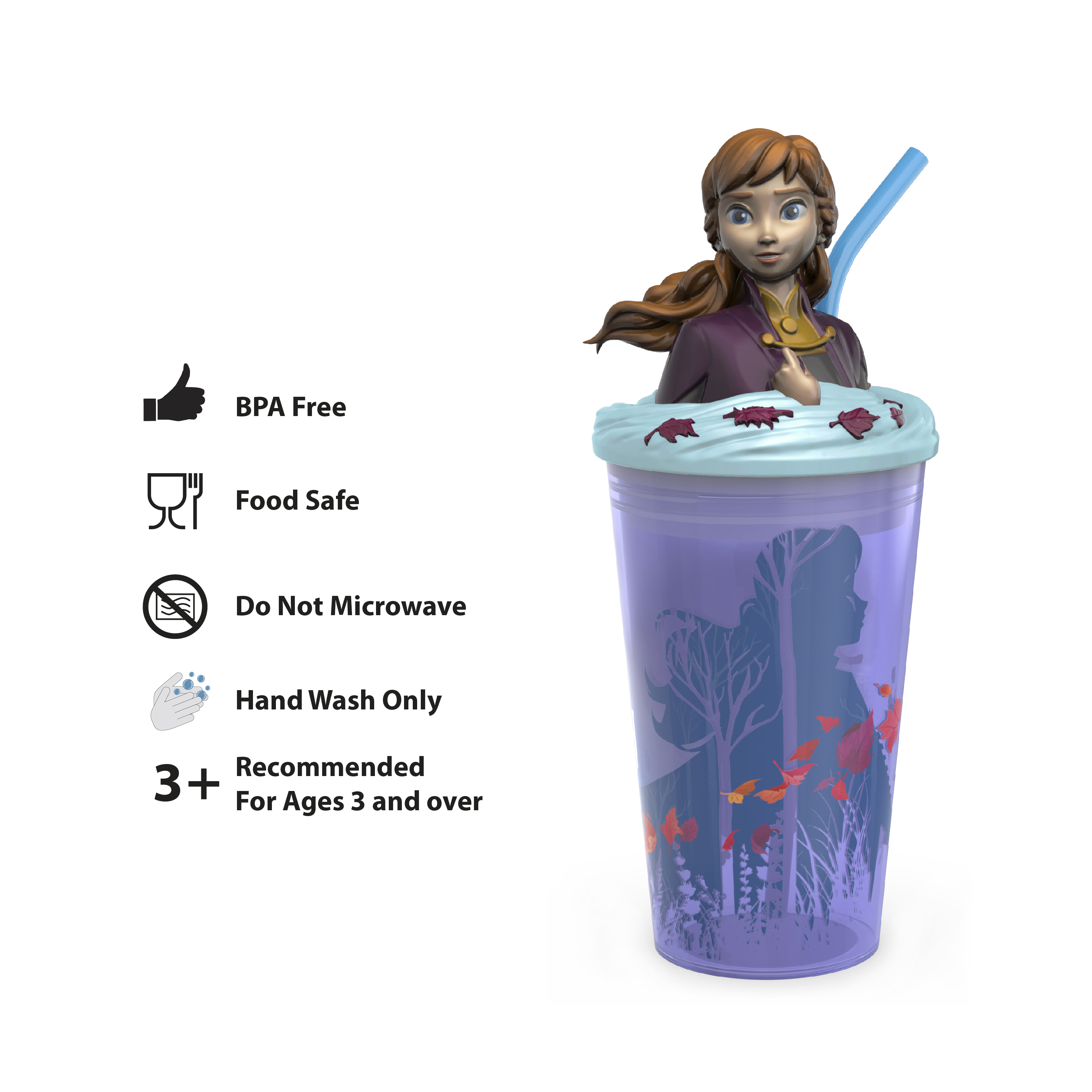 Disney Frozen 2 Movie 15 ounce Kid’s Tumbler, Anna and Elsa, 2-piece set slideshow image 2 Disney Frozen 2 Movie 15 ounce Kid’s Tumbler, Anna and Elsa, 2-piece set slideshow image 2