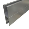 P5000 Series Back-to-Back Solid Channel Steel Pre-Galvanized 12 ga. 20 ft. L x 6-1/2 H x 1-5/8 W in.