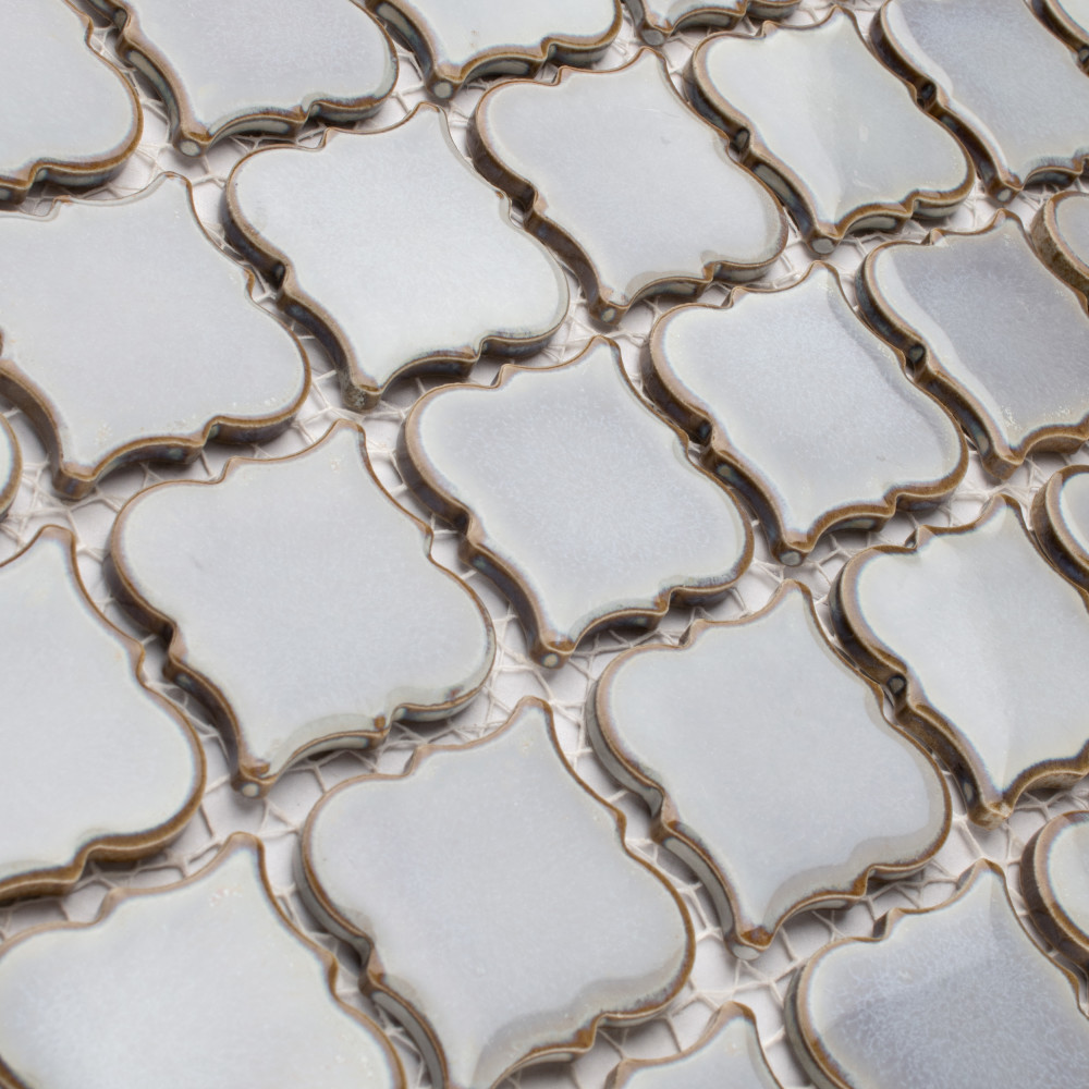 Hudson Tangier Grey Eye 12-3/8 in. x 12-3/8 in. Porcelain Mosaic Tile