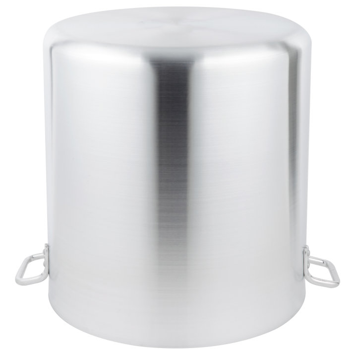 60-quart Arkadia™ aluminum stockpot in natural finish