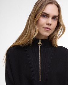 Lola Half-Zip Jumper Black