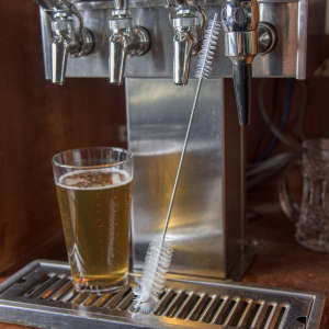 Carlisle, Sparta, 3.5in, Spectrum All Purpose Tube Brush 12" Long with 1" & 1.5" D, Polyester Bristles, White