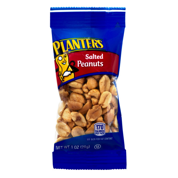 PLANTERS(r) Salted Peanuts 24/12/1oz . C1CB - Front Center Inner Pack (Hi Res)